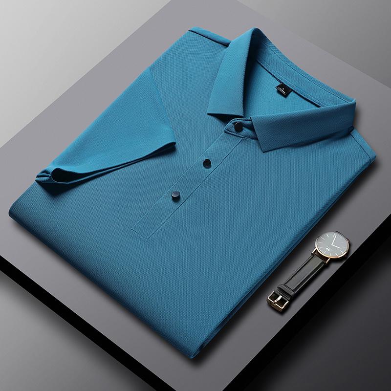 2026 Summer New Polo Shirt Men 3 Buttons Casual Work T Shirts Quick Dry Short Sleeve Golf Shirt High Quality Plus Size