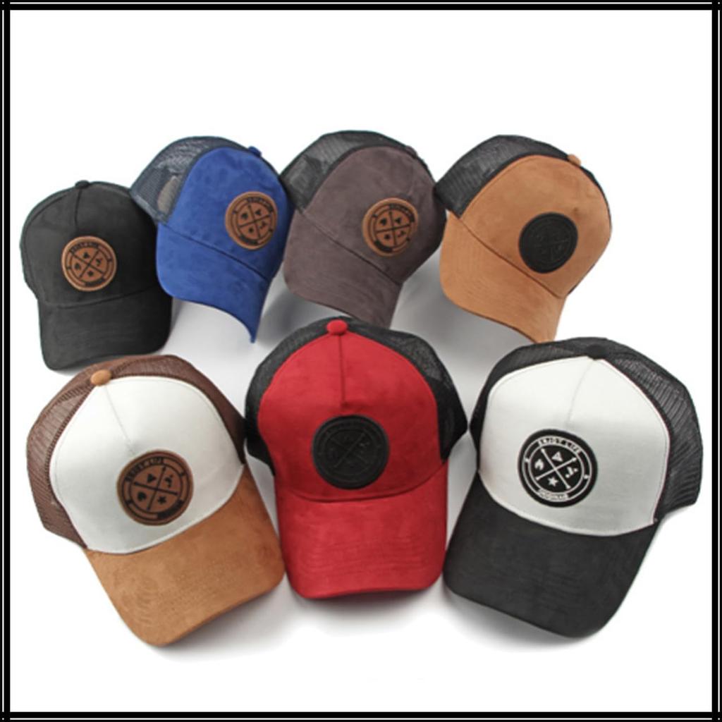 Casual Mesh Cap Hat Logo Design Stylish Sports CZA328 [White Fang] Men's Women's (Khaki)