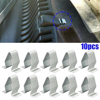 10x Rivetti Clip Fissaggio Rivestimento Striscia Porta Auto Per VW Seat Auto Bagagliaio Portellone Fermo Clip in Metallo 4B0867276A NUOVO