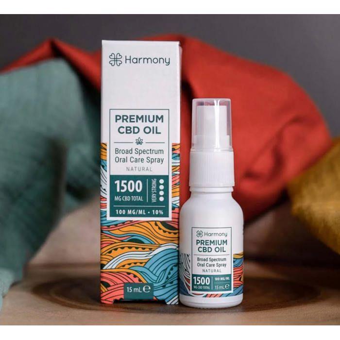 Spray Huile CBD Chanvre Broad Spectrum 1500mg, sans THC (15ml) 2 flacons