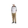 Adidas Originals Trefoil Three-Stripe Logo Print Casual Loose Fit V-Neck Long Sleeve Soccer Jersey Men Tops White IW3643