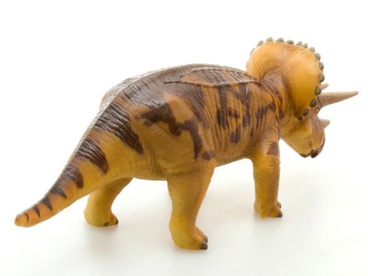 Dinosaurier Triceratops Vinylmodell Braun