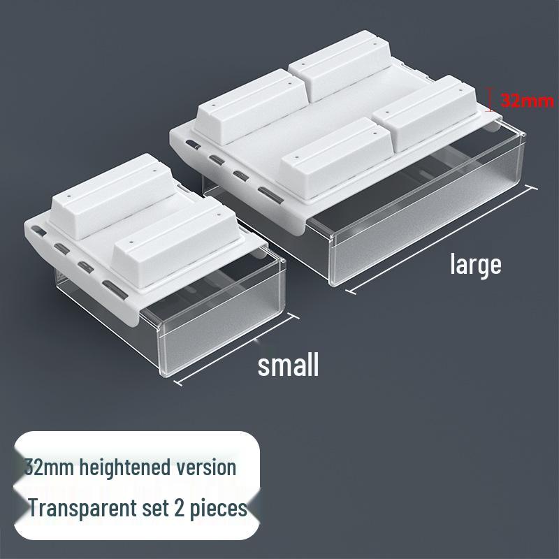 Invisible Under-Desk Storage Drawer for Office Workstation