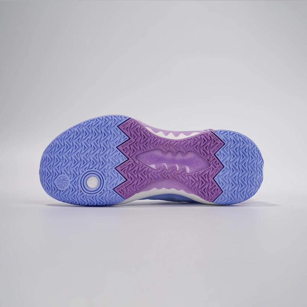 Anta Shock Wave 5 Cushioning, Wear Resistant Low top Basketball Shoes Men's Blue Purple 112511608S-2