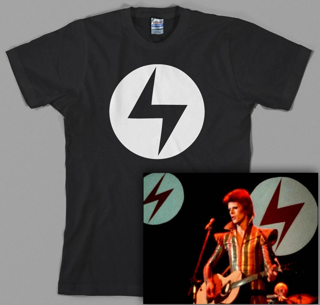 Ziggy Stardust inspired T Shirt David Bowie lightning bolt Aladdin Sane Rebel 70 XXXXL