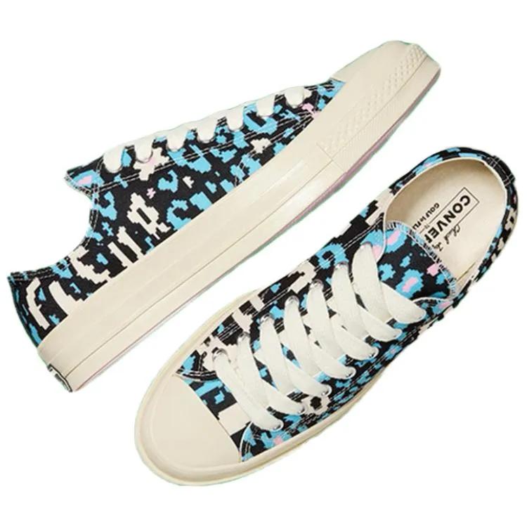 Converse Chuck 70 Low 'Camo Pack - Teal' (Unisex) Teal / Black / Antique White Canvas Shoes A11214C