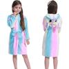 Children Bathrobe for Girls Kigurum Unicorn Pyjamas Kids Colar Fleece Boys Bathrobes Nightgown Baby Sleepwear Hooded Bath Robe
