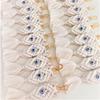 Blue-Eyed White Cotton Thread Keychain & Car Ornament