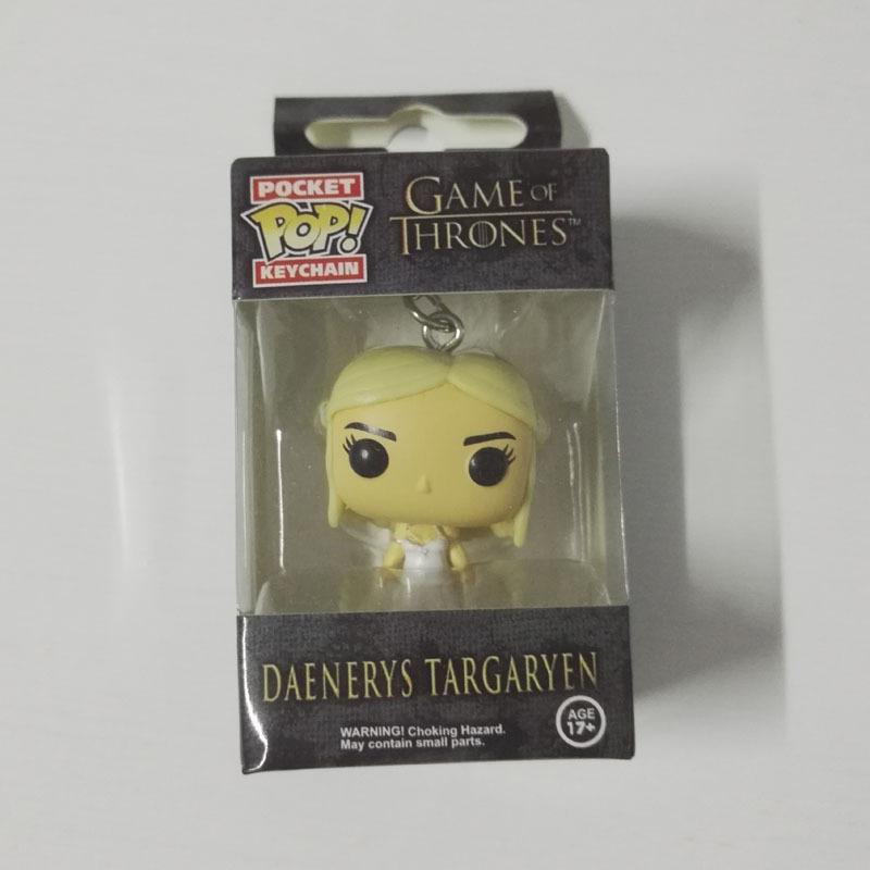 Игра престолов Поп Джон Дейнерис Черный дракон Брелок Модель Кукла Подвеска Daenerys Keychain