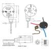 3 Speed 4 Wire Fan Light Switchs Replacement Part Upgraded Ceiling Fan Switchs ZE-208s Speed Control Pull Chain Switchs