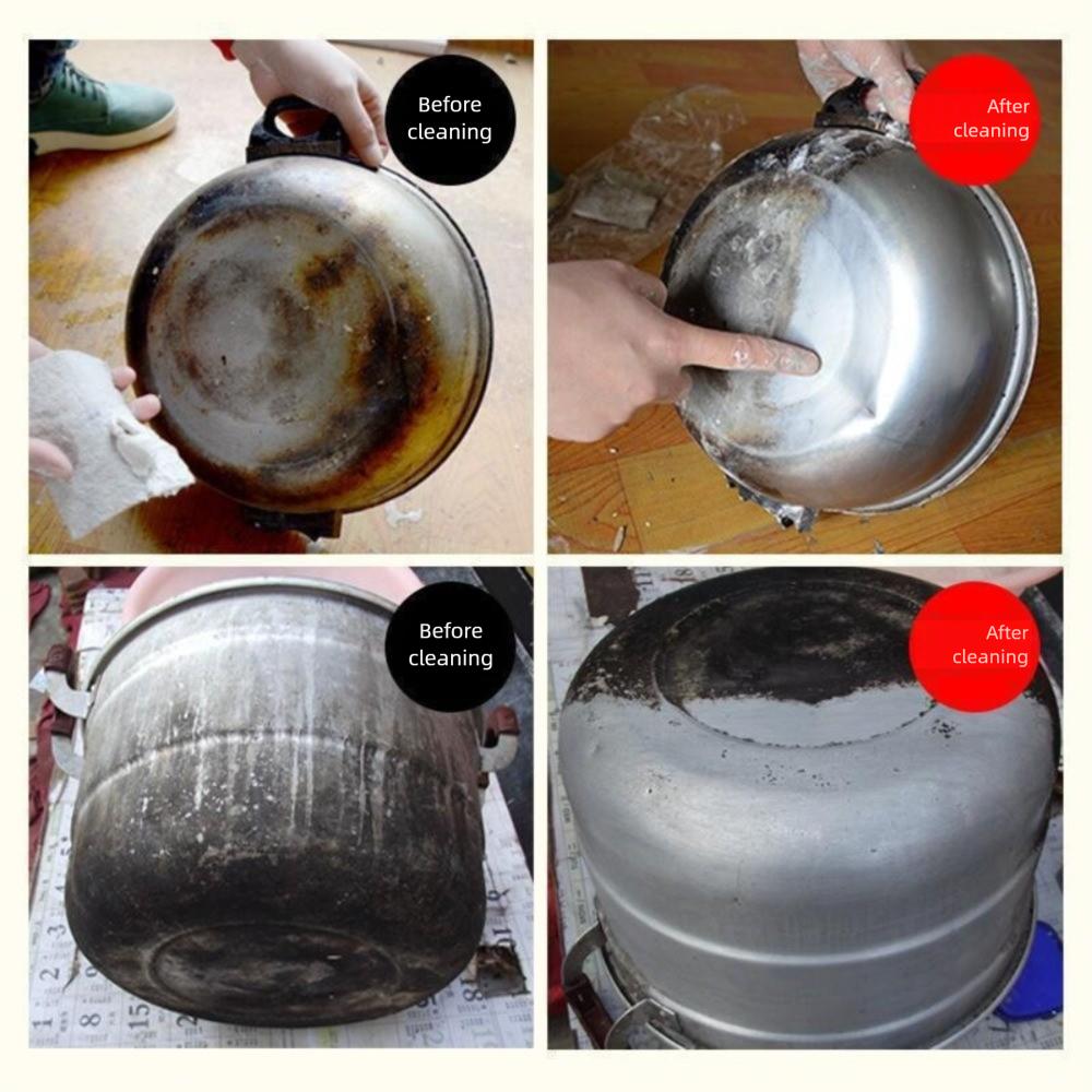 Cookware Cleaner Stainless Steel Cleaning Paste Non-Toxic Kitchen Stains Cleaner  Cookware Care