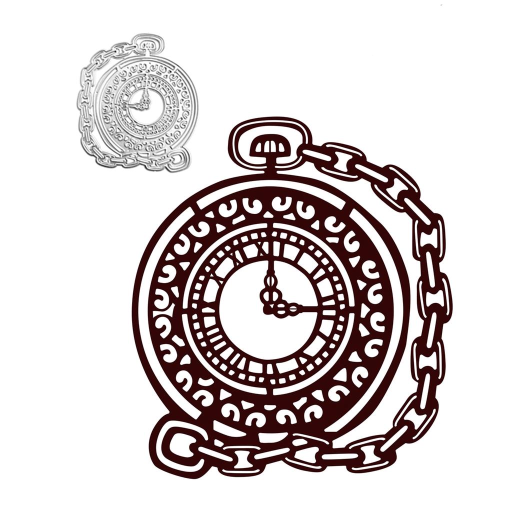 Metal Die Cuts Watch Clock Embossing Stencil Cutting Dies for Card Making Scrapbooking Paper Craft DIY Template Handmade