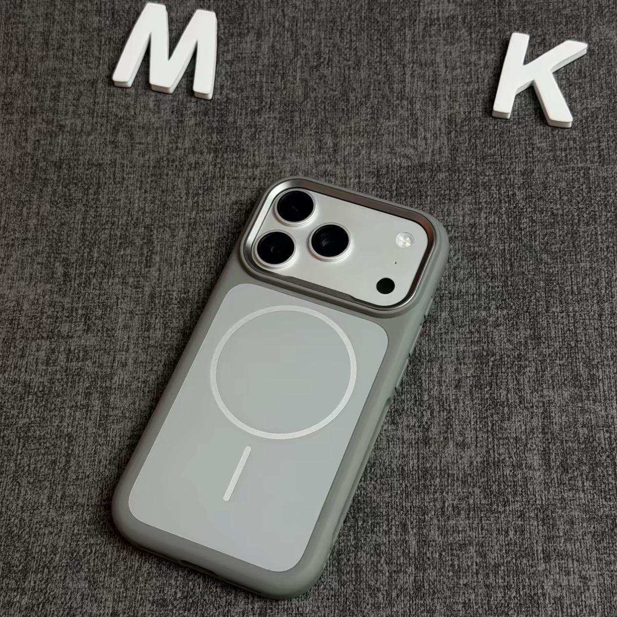 iPhone 17 Pro Max Magnetic Matte Hard Case - Original Color, Fine Circle Design, Skin-Feel Finish iPhone 17 Pro