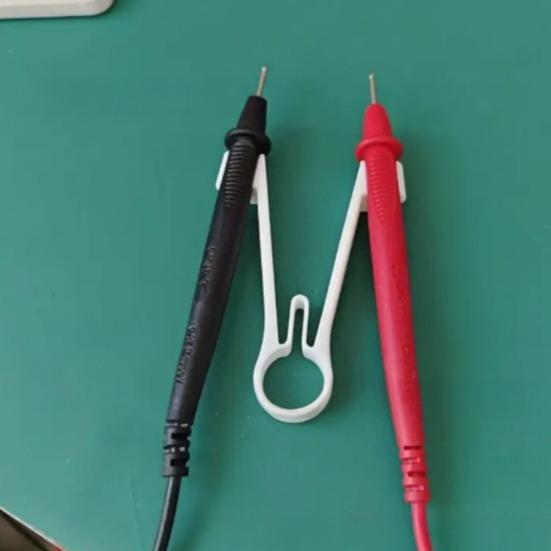 Multimeter Probe Holder Precision SMD Testing Tool Converts Standard Leads to Stable Tweezers 3D Printed Gift for Engineers Hobbyists