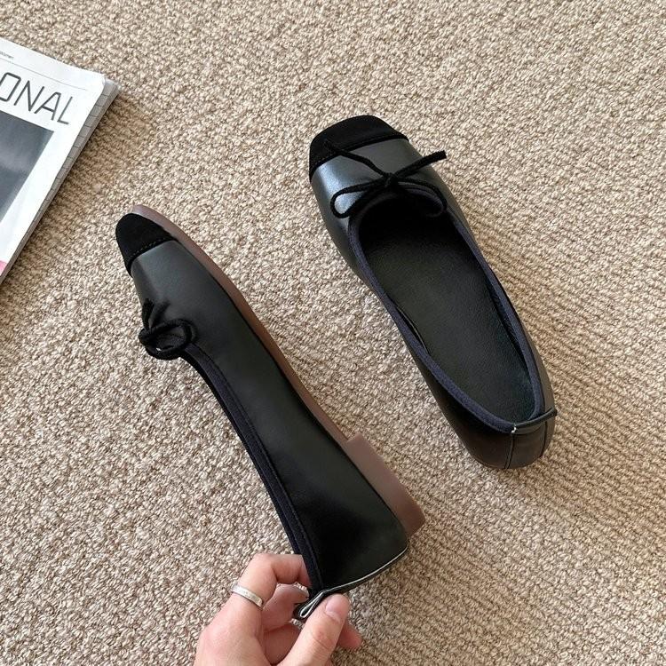 Flache Sohle sanfte Fee Einzelne Schuhe Damenschuhe Temperament Schleifenschuhe Damen