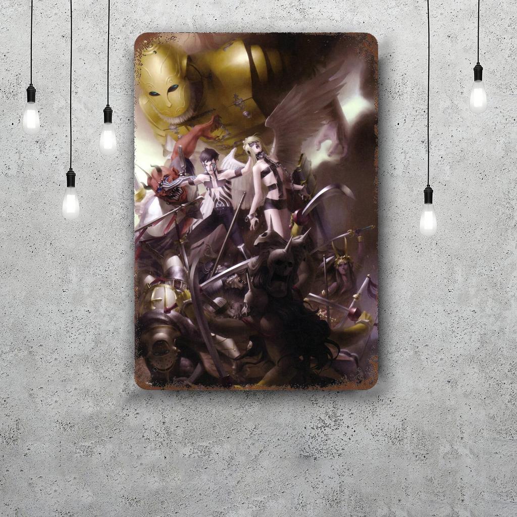Smt Nocturne Metal Signs Wall Decor Vintage Tin Signs Captain Metal Poster Decor for Bar Pub Club Wall Decoration