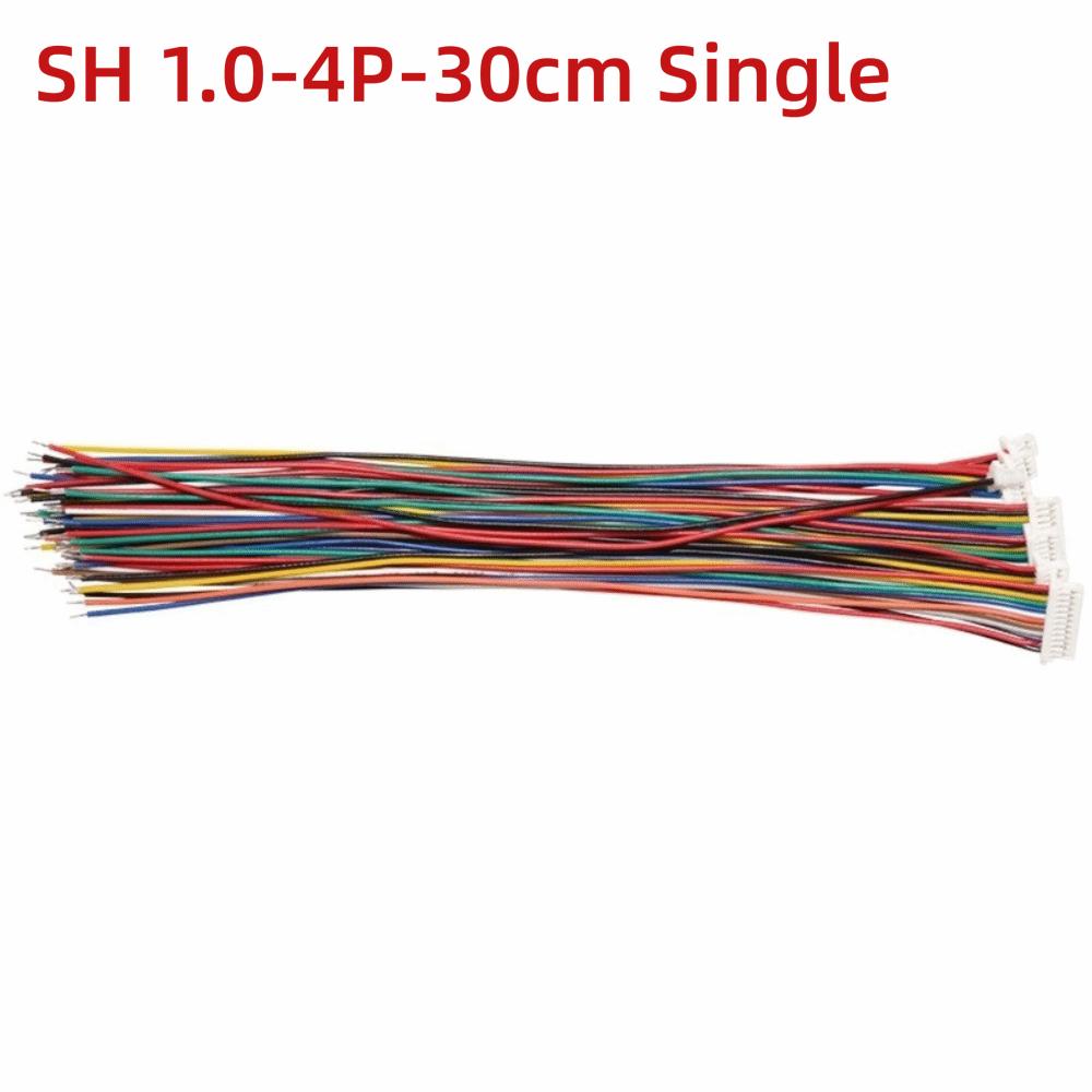 10Pcs 28AWG Copper SH1.0 Terminal Wire Single Head Single Head Connector  Mini Device Repair