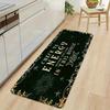 1PC Christmas Reindeer Pattern Kitchen Rug Non-Slip Door Mat Pop Design Bathroom Rug Bath Mat Carpet for Home Sink Laundry Decor