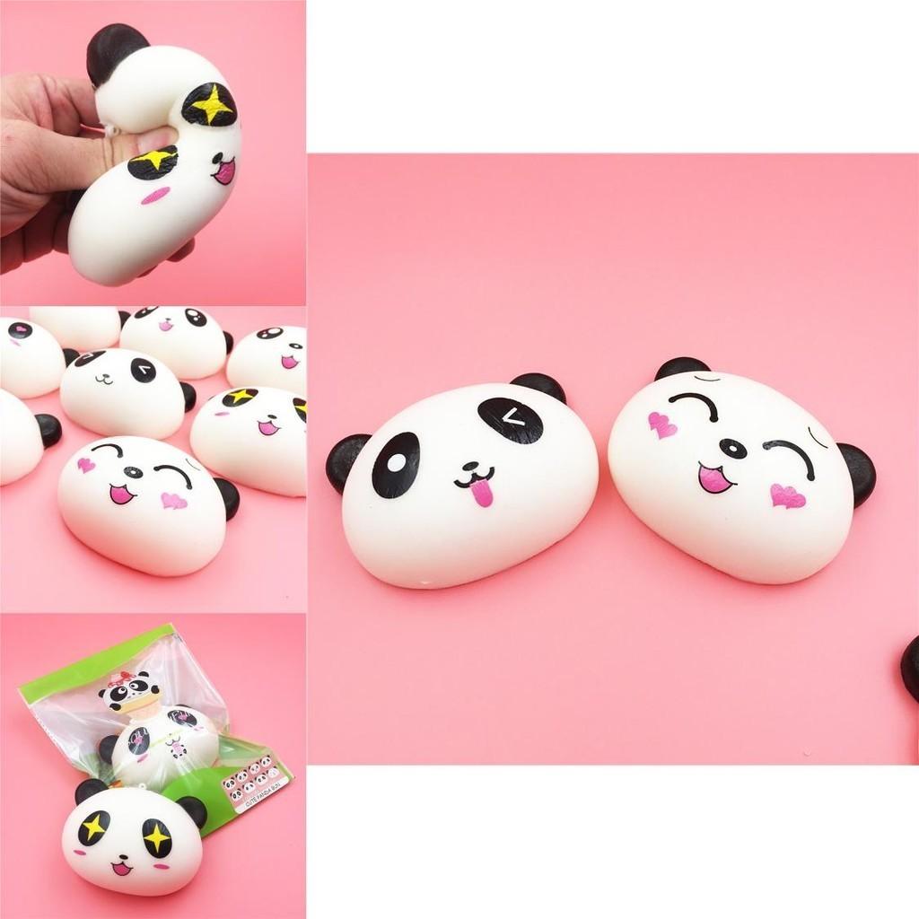Cute Panda Squishy Toy For Stress Relief And Decorating