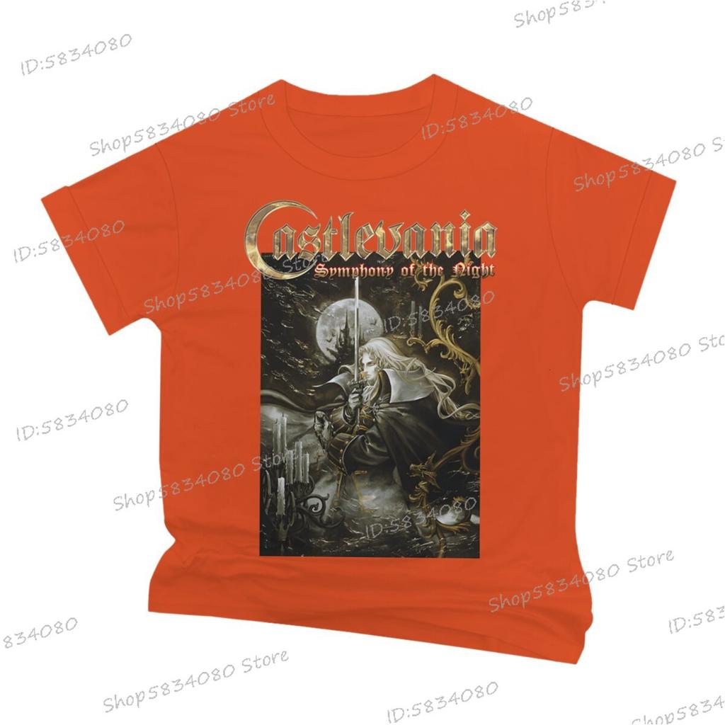 Fashion Castlevania Unisexs Street Cool TShirt Vintage Symphony of The Night T Shirt for Unisex Anime Castlevania Classic Tops