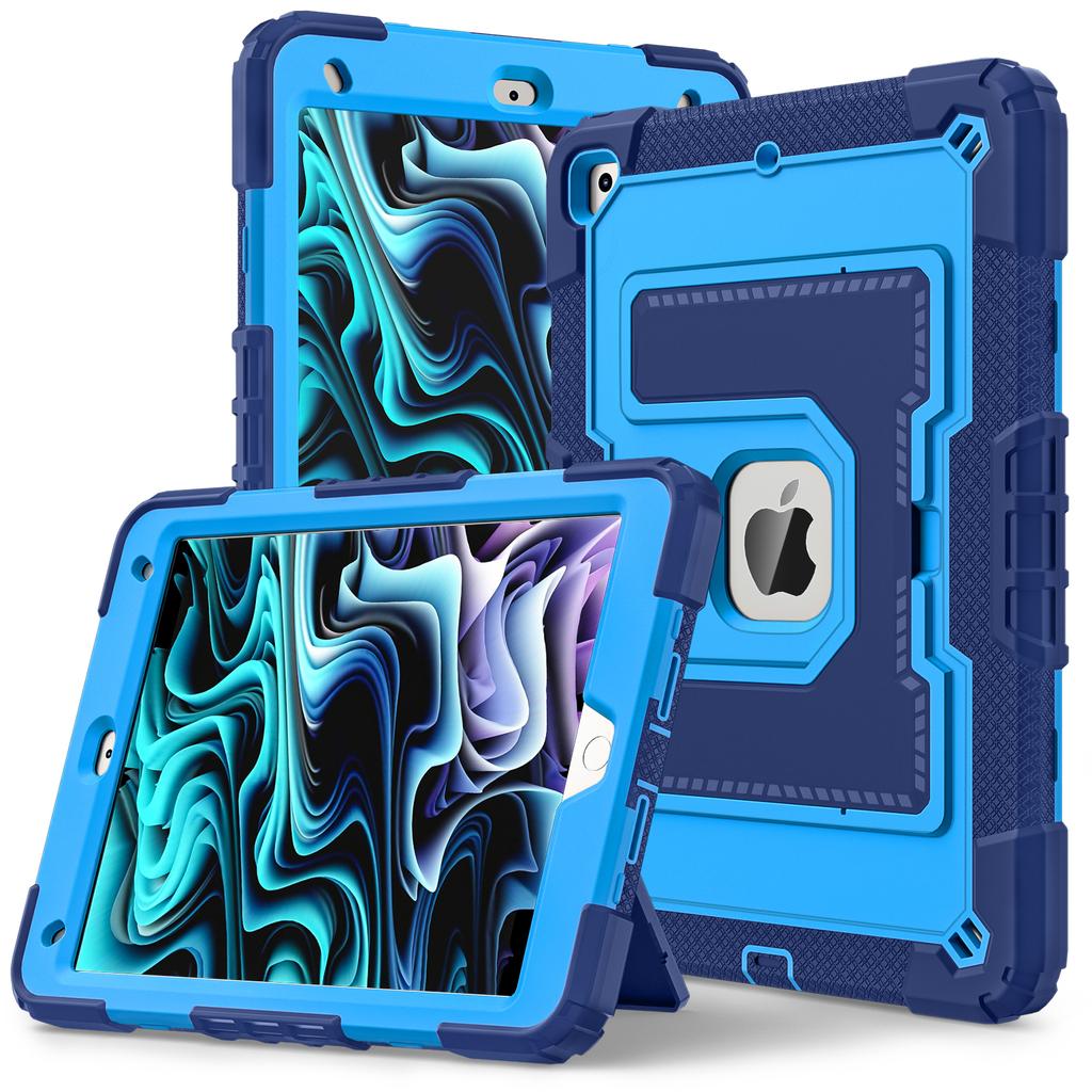 Tablet Case with Kickstand for iPad 10.2 (2021)/(2020)/(2019) Anti Drop PC+Silicone Cover