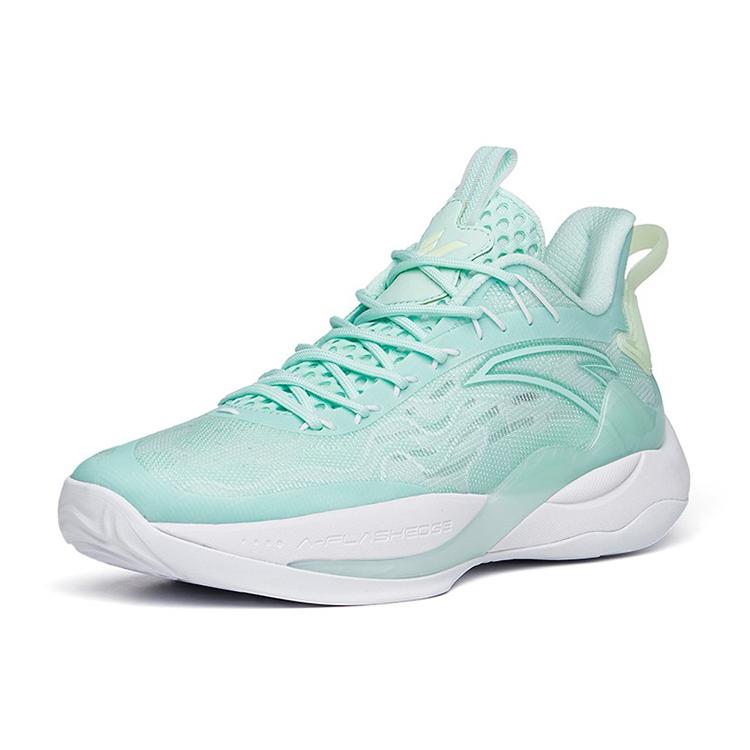 New Anta Mountain 2 Cushioning Anti Slip And Wear Resistant Low Top Basketball Shoes Light Aqua Green 112221601-3