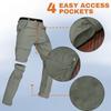 Casual Slim Fit Wide Leg Pants Men's Casual Wide Leg High Waist Straight Trousers Women's Pants Suit Pleated High Waist Pants