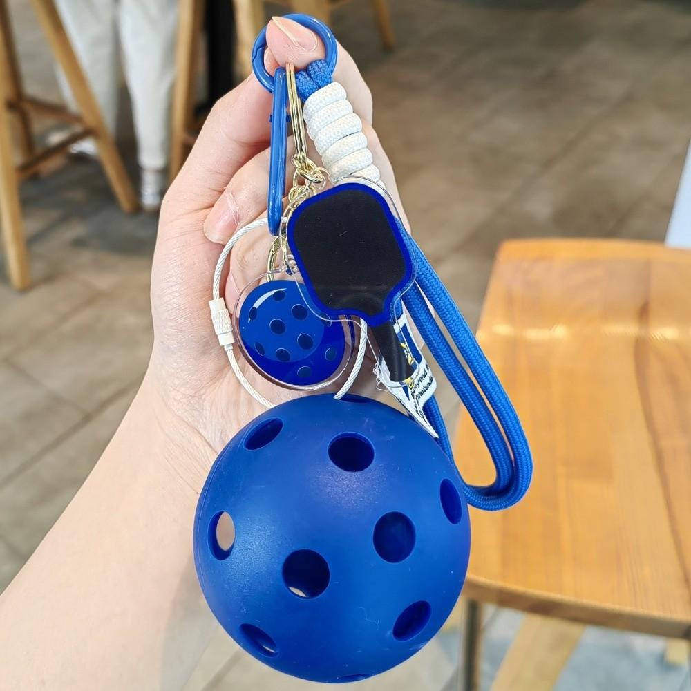 Detachable Pickleball Racket Pendant Acrylic Fitness Series Pendant  Bag Accessories