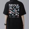 BT21 Seoul Edition Short Sleeve T-Shirt VER.1 Black