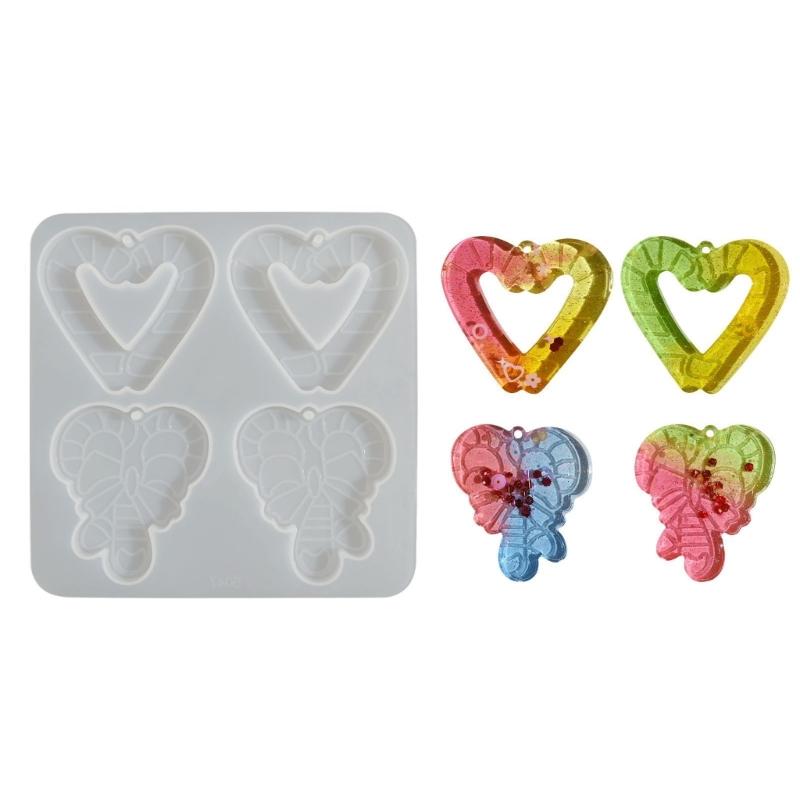 

Reusable Silicone Craft Mold Christmas Tree Snowman Keyring Pendant Jewelry Making Decoration Accessories