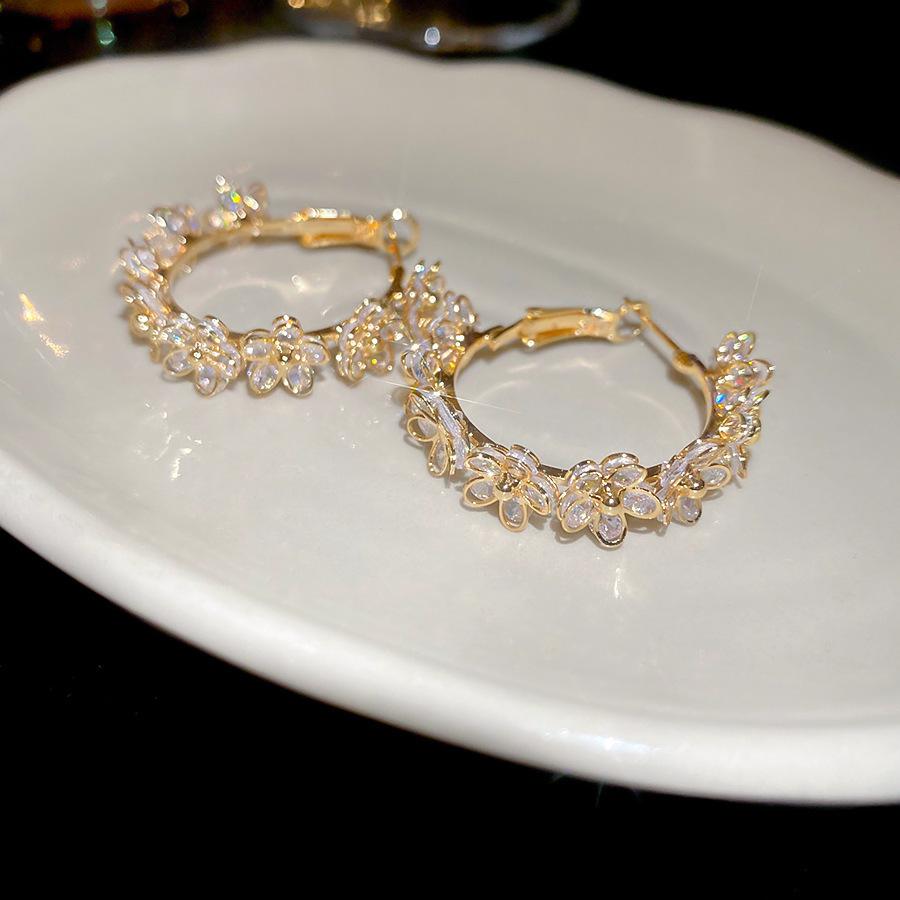 Geometric Double-layer Earrings, European and American Personality Trend Earrings, Casual Versatile Earrings, Niche