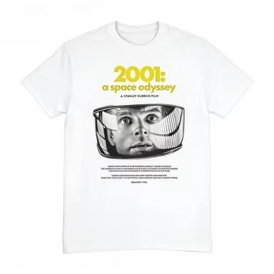 Klasyczny Retro Film Science Fiction 2001 Odyseja Kosmiczna Graficzny Nadruk Koszulka Unisex Damska Czysta Bawełna Odzież Domowa Letnia Nowy Top