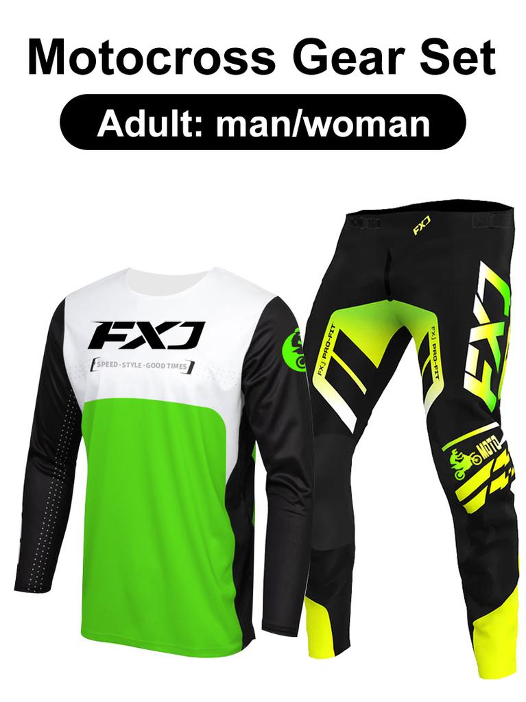 Motocross-Ausrüstungsset Enduro Cross Trikot Hose Sets Racer Ausrüstungsset Offroad Herren Sets Damen Berg Downhill Motorrad MX