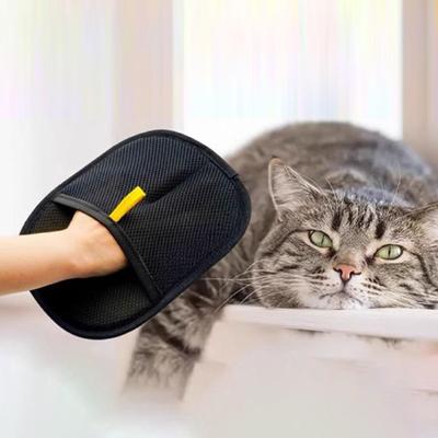 Pet Hair Removal Glove Dog Cat Grooming Glove for Cat Rabbits Hamsters Long,short Curly Hair Bedsheet Sofa Reusable Pet Glove