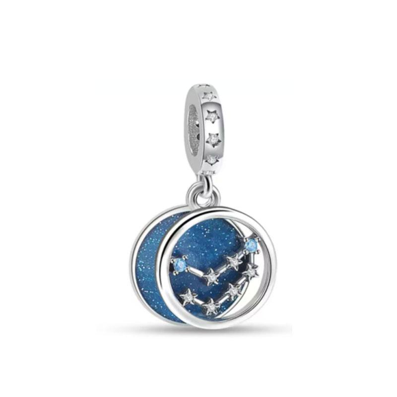 Cute Latest Pendant Copper Craft Letter Twelve Constellations Pendant Original Bracelet Women'S Jewelry Present