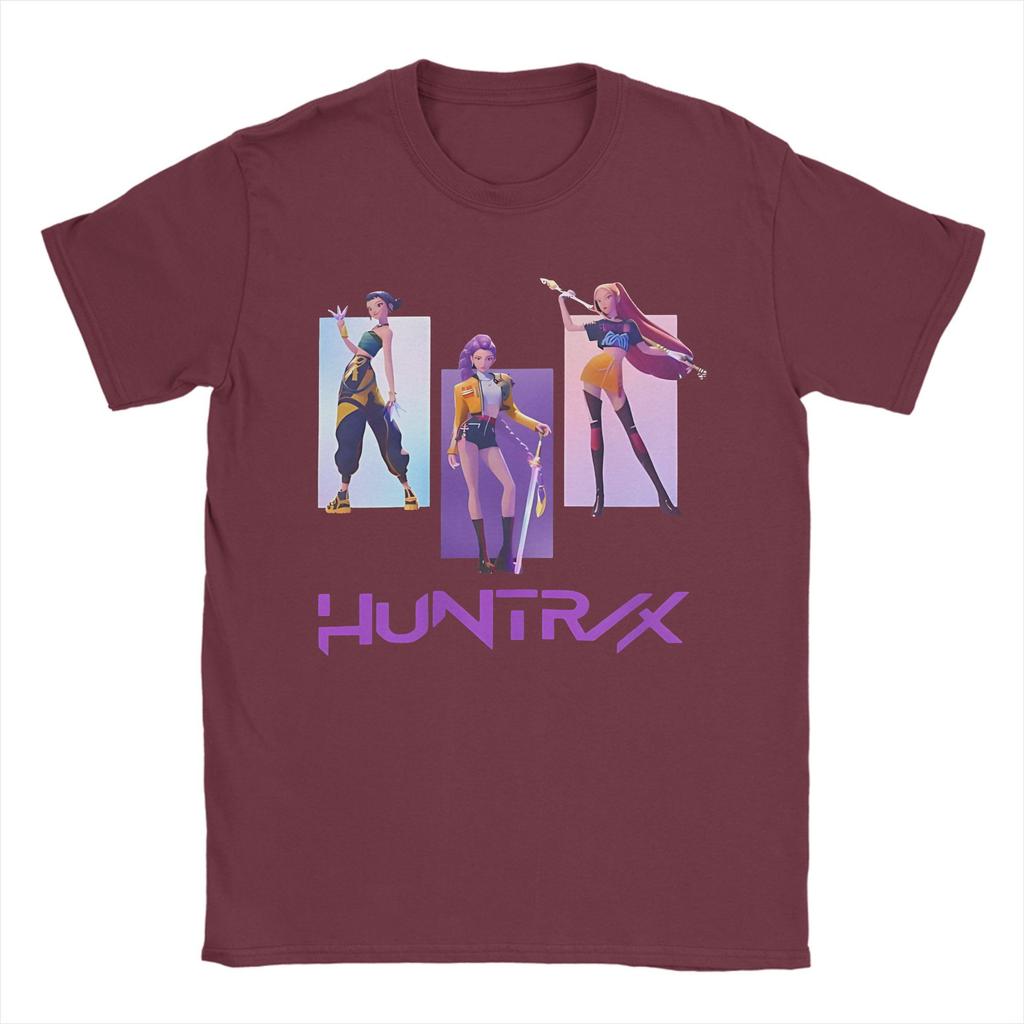 Men Women Huntrix Kpop Demon Hunters  Shirt Pure Cotton Printed T-Shirt  Clothing Outfits