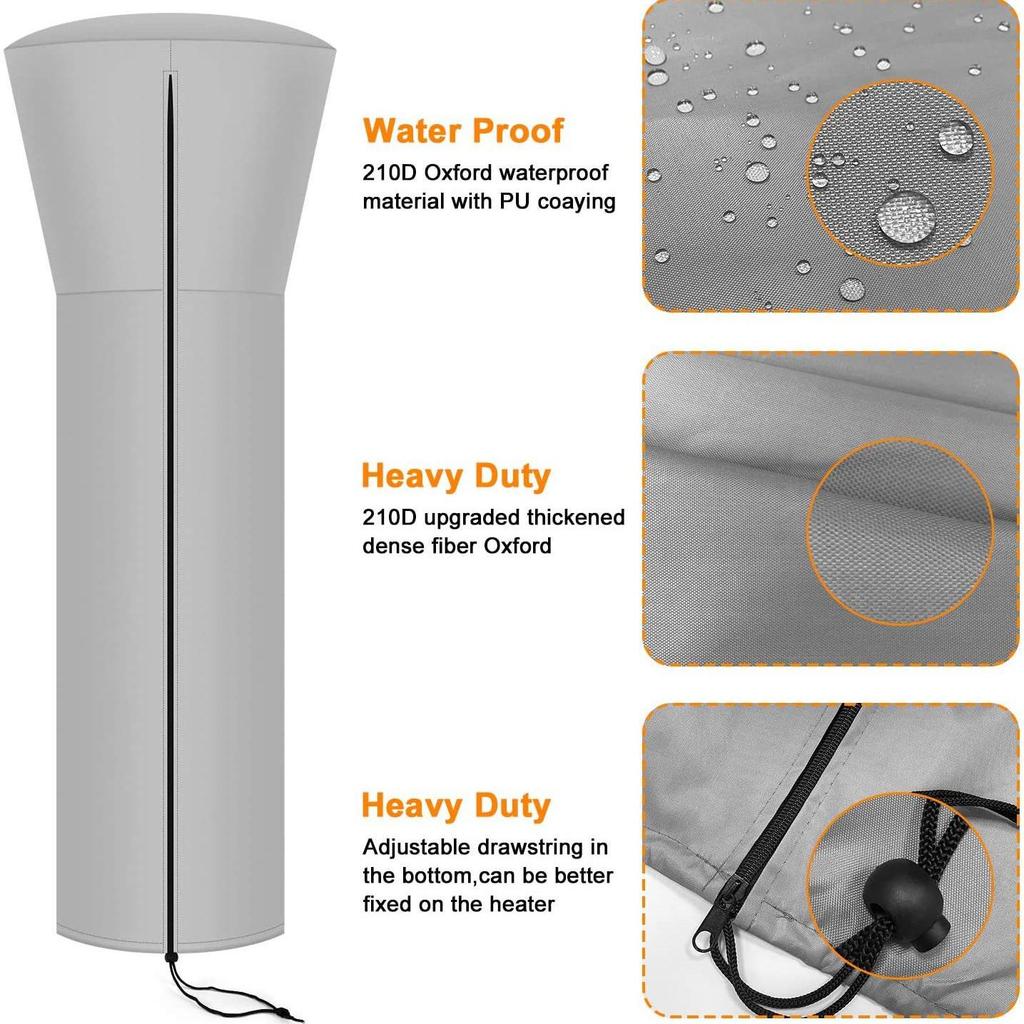 Oxford Cloth Air Energy Heater Dust Cover for Outdoor Furniture