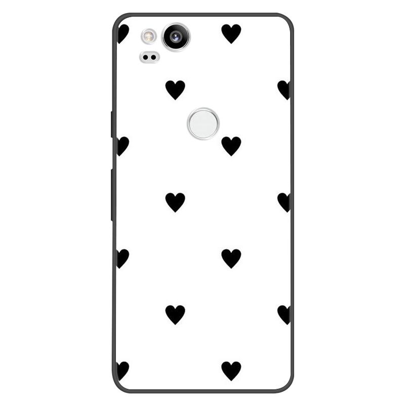For Google Pixel 2 Case Soft Black Silicone Bumper Butterfly Phone Cover for Googe Pixel2 2XL Pixel2XL 2 Cases Fundas Coque