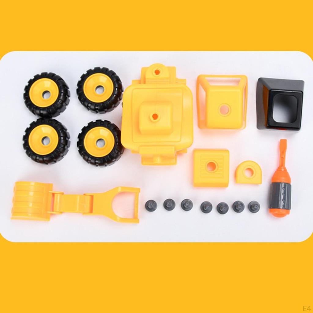 Construction Vehicles Educational Toys with Screwdriver for Age 3+ Kids