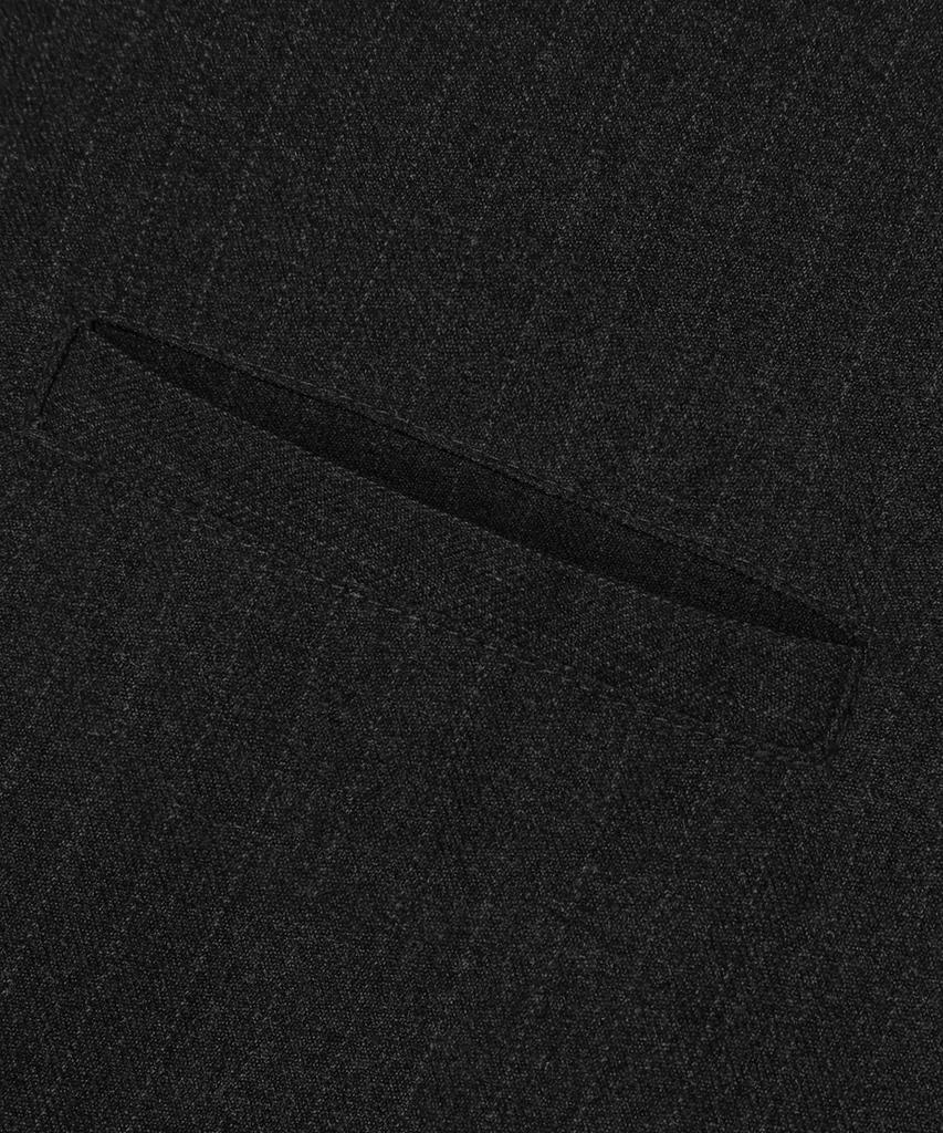 Trillion Pin Stripe Officer Crop Bomber Jacket_Black
