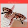 Cat Eye Sunglasses With Gold Metal Frame Uv400 Protection For Trendy Summer Outings