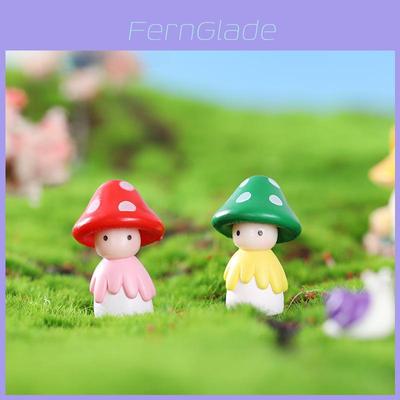 Colorful Resin Mushroom Figurine For Diy Fairy Gardens And Succulent Terrariums