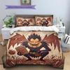Death Note Pattern Bedding Quilt Set Quilt Cover Pillowcase Home Decoration Birthday Gift (1 * duvet cover + 2 * pillowcase, without core)