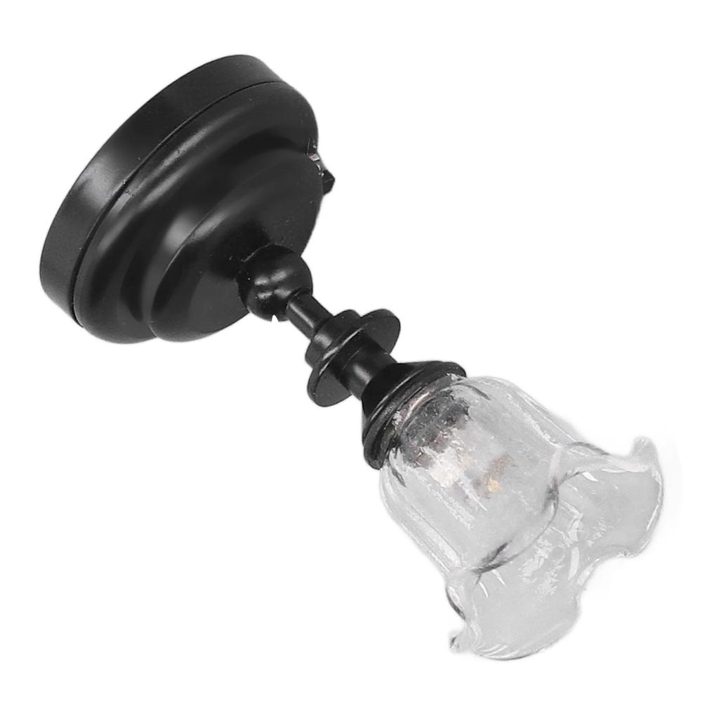 Miniatur Puppenhaus Deckenleuchte Maßstab 1/12 Klarglas Schirm Miniatur Deckenlampe für Puppenhaus