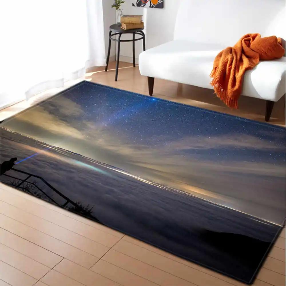 Space Universe Planet Carpet 3D Printed Floor Mats Carpet Living Room Kitchen Entrance Door Mat Anti-slip Rug Area Hallway Mats