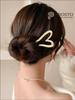 Elegant Metal Hairpin with Heart Shaped Design Traditional Style Hair Stick for Women Hair Accessories Hair Ornament for Updo Hairstyles