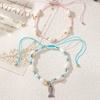 New self-developed jewelry, colored rice bead conch bracelet, popular summer beach shell