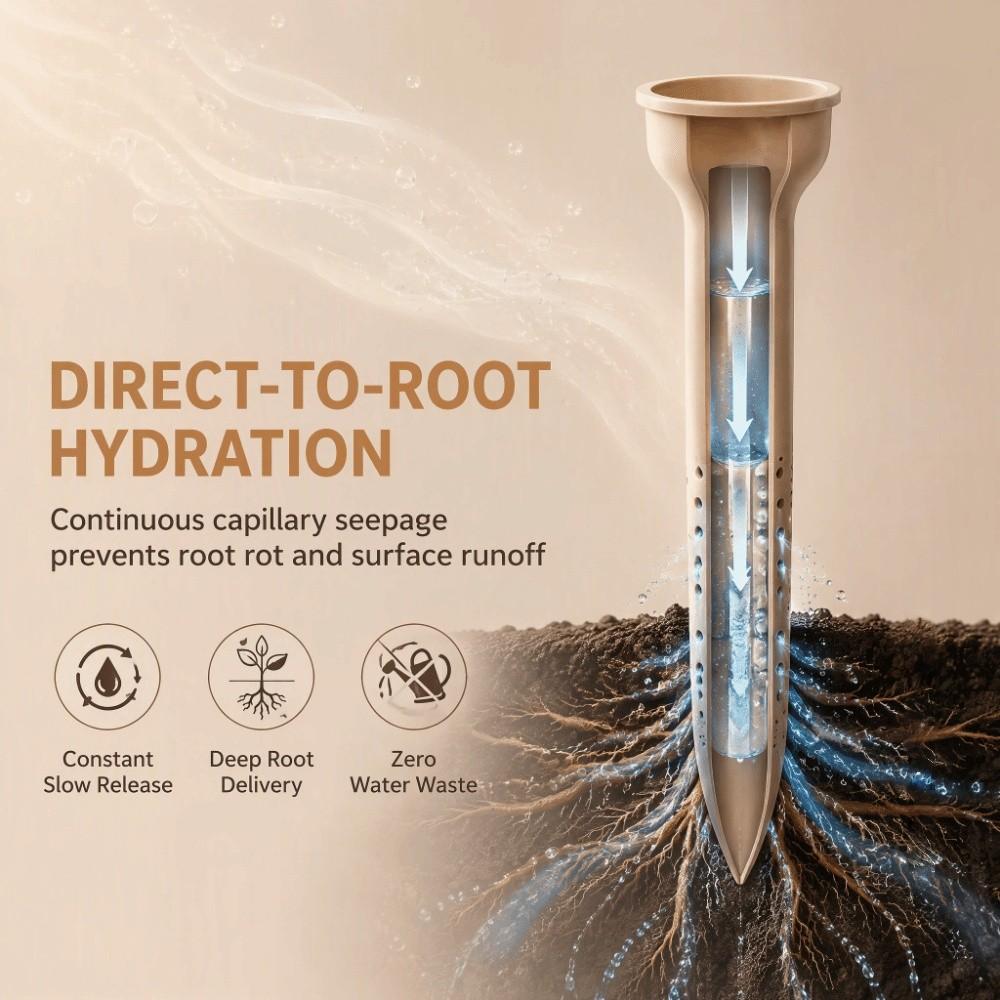 4pcs Wear-resistant Plant Irrigation Funnel Automatic Plant Drip Irrigation Device for The Lazy