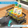 1Pc Kitchen Sink Caddy Basket Drain Rack Sponge Dishcloth Holder Storage Organizer
