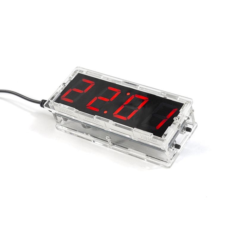 DIY LED Microcontroller Clock Kit: Build Your Own Digital Alarm Clock